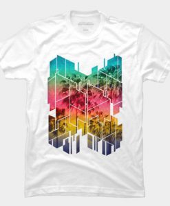 Colorful Geometric Sunset T-Shirt AV01