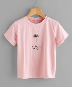 Dandelion Embroidered Tee T-shirt FD01