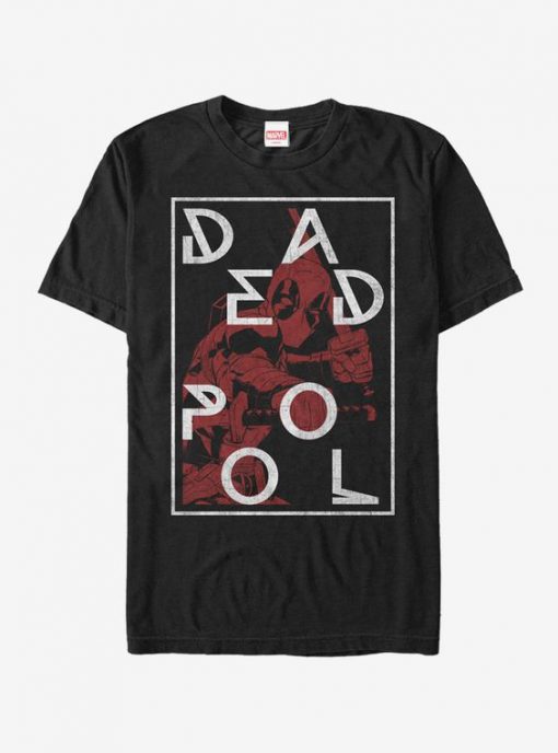 Deadpool Name Frame T-Shirt SR01