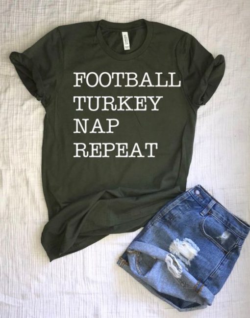 Football Turkey Nap Repeat T-Shirt SN01