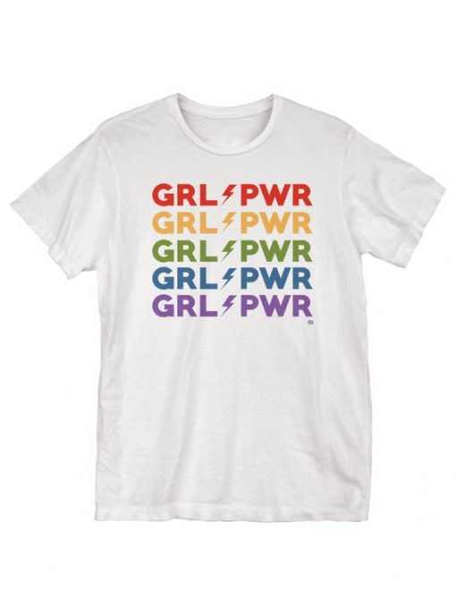 GRLPWR Lightening Rainbow T-Shirt KH01
