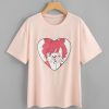 Girl Print Tee T Shirt SR01