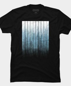 Grunge Dripping Turquoise Misty Forest T-Shirt KH01