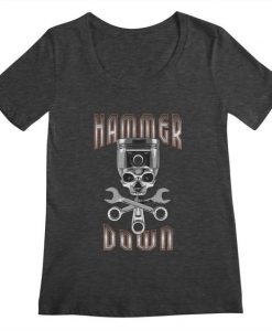 Hammer Down Skull T-Shirt EL01