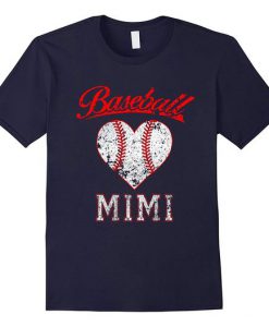 Heart Softball Mimi Baseball T-Shirt DV01