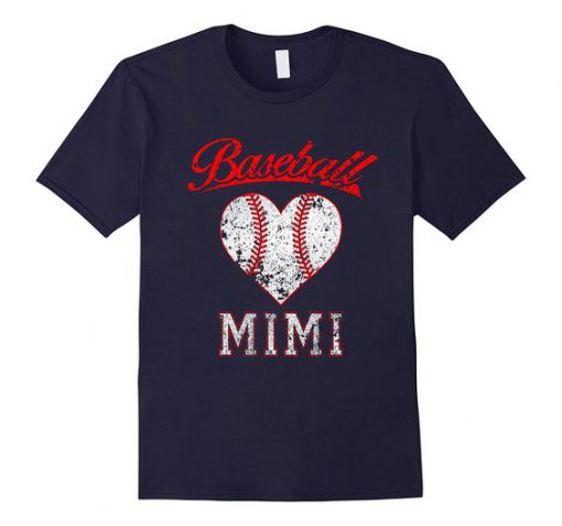 Heart Softball Mimi Baseball T-Shirt DV01