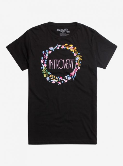 Introvert Floral T Shirt SR01