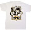 Johnny Cash White Guitar T-Shirt DV01
