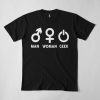 Man Woman Geek T-Shirt AD01