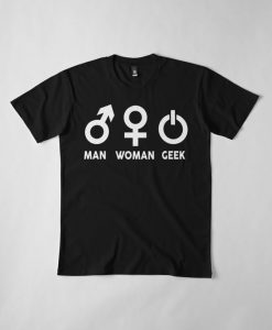 Man Woman Geek T-Shirt AD01