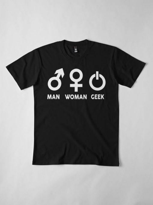 Man Woman Geek T-Shirt AD01