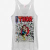 Marvel Mighty Thor Comic Book Cover Print Girls Tank Top KH01
