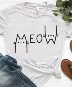 Meow cat T Shirt SR01