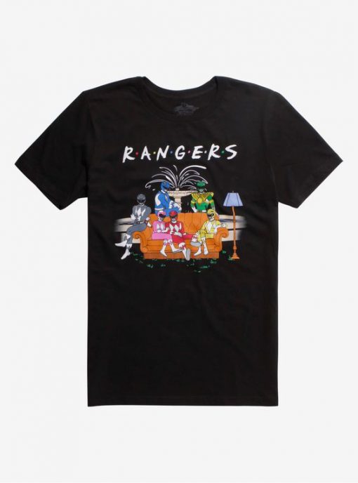 Mighty Morphin Power Rangers Couch T-Shirt AD01