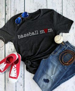 Mom Heart Baseball T-Shirt DV01