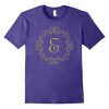 Monogram Shirts E Initial T-shirts FD01