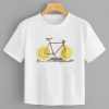 Old Bicycle Print T Shirt FD01