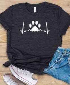 Paw Heartbeat T Shirt SR01