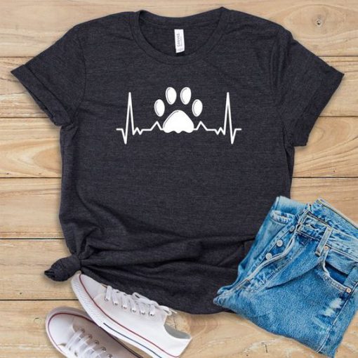 Paw Heartbeat T Shirt SR01