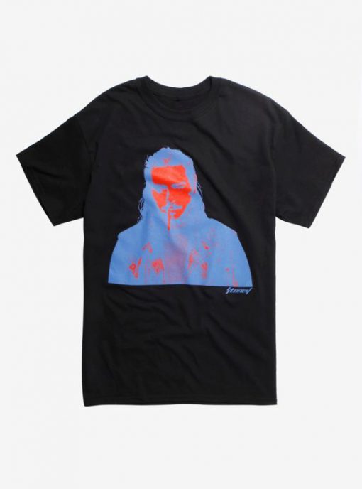 Post Malone Red & Blue Photo T-Shirt AD01