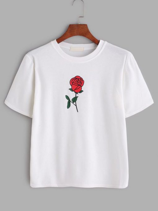 Rose Print T-shirt FD01