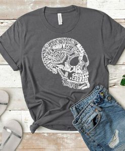 Shakespeare Skull T-Shirt EL01