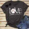Short Sleeve Love Baseball T-Shirt DV01
