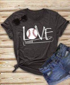 Short Sleeve Love Baseball T-Shirt DV01