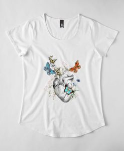 Spring Floral Heart T-Shirt AD01