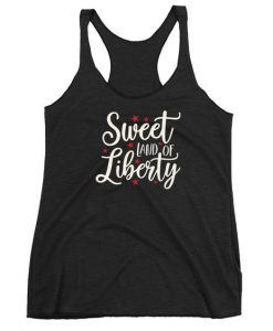Sweet land of liberty Fourth Patriotic Tank Top KH01