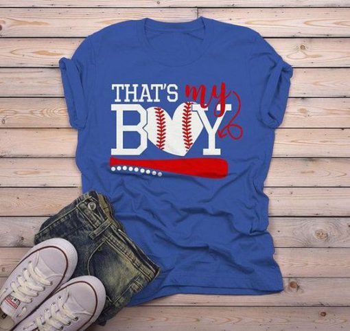 That s My Boy mom Baseball T-Shirt DV01