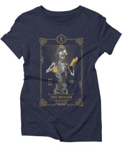 The Reader X Tarot Card Skull T-Shirt EL01