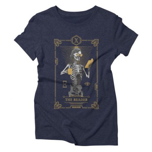 The Reader X Tarot Card Skull T-Shirt EL01