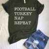 Turkey Nap Repeat Baseball T-Shirt DV01