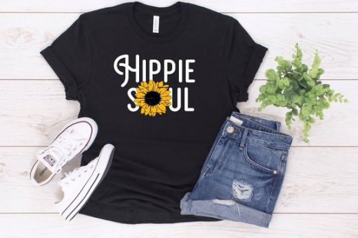 Women's hippie soul sunflower T-shirt FD01