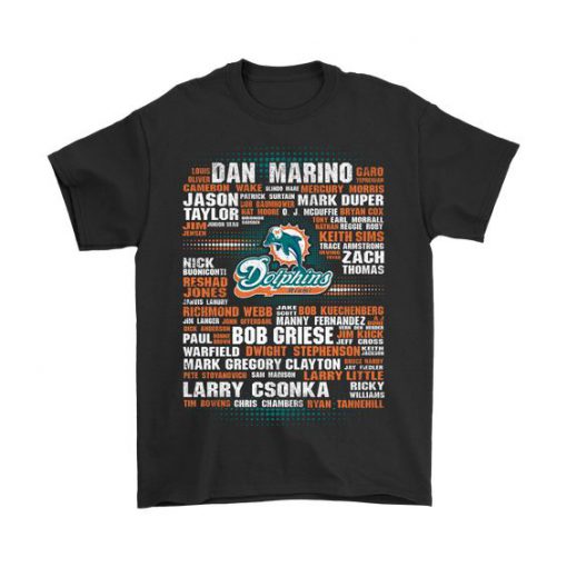 American Football Players Team Miami T-Shirts DV01