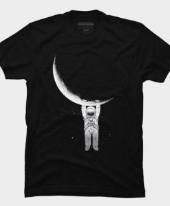 Astronaut Is Hanging Moon Tshirt EL30