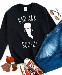 Bad and Boozy Halloween Sweatshirt AI01