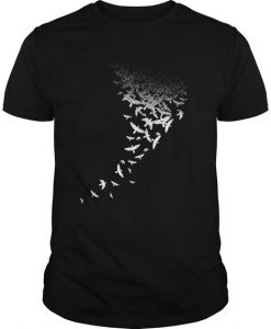 Birds Black New Design T-Shirt DV31