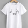 Boy Bye White T-shirt ER01