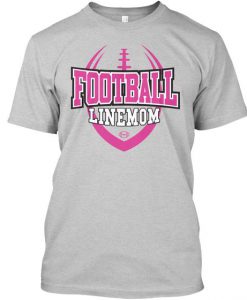 Football Linemom Light Steel T-Shirt AV01