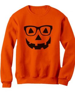 Geeky Pumpkin Face Halloween AI01