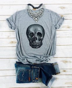 Gray Skull Tshirt FD29