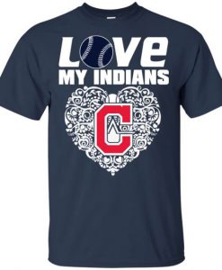 I Love My Teams Cleveland Indians T-Shirt AV01