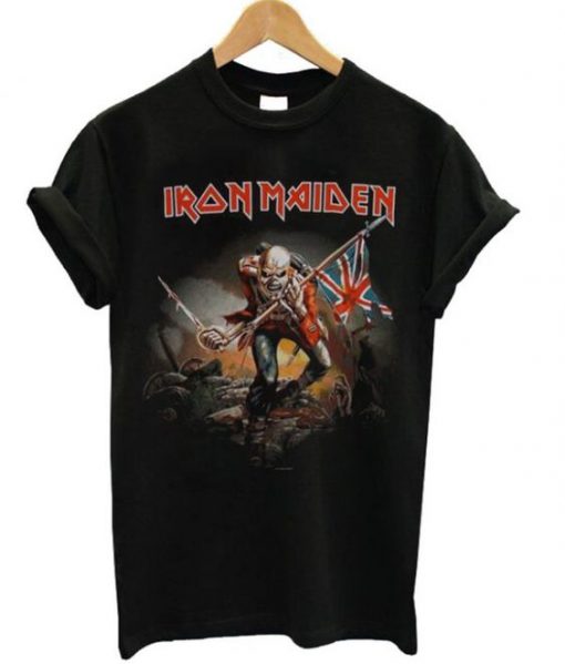 Iron Maiden Trooper British Tshirt EL31