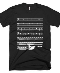 Jaws Music Bass Clef T-Shirt VL01