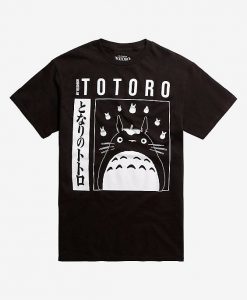 Kanji Totoro BLACK T-Shirt ER31