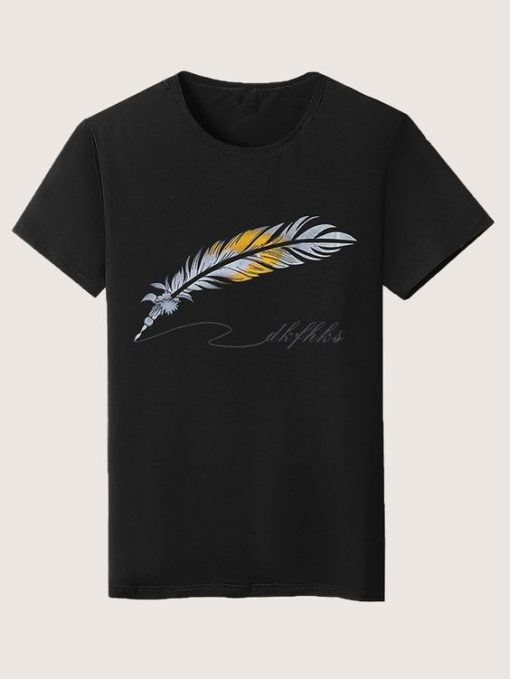 Men Feather T-Shirt AV01