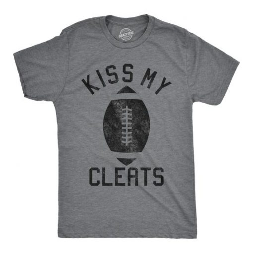 Mens Kiss My Cleats Football Tshirt AI01