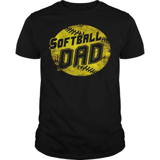 Mens Softball Dad T-Shirt AV01